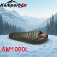 thumbnail image 2 of Kamperbox Cold Temperature Winter Sleeping Bag, 1000g Grey Down, 20D Nylon Shell, L/R Zipper for Double Sleeping Bag, Camping Sleeping Bag, 2 of 9