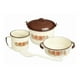 thumbnail image 1 of Batería de cocina Cinsa  Lagos de 5 piezas crema decorado de peltre, 1 of 4