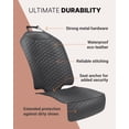 thumbnail image 6 of Owleys Car Back Seat Protector for Child & Eco-Leather Front Seat Cover, Black 1pc, 6 of 10