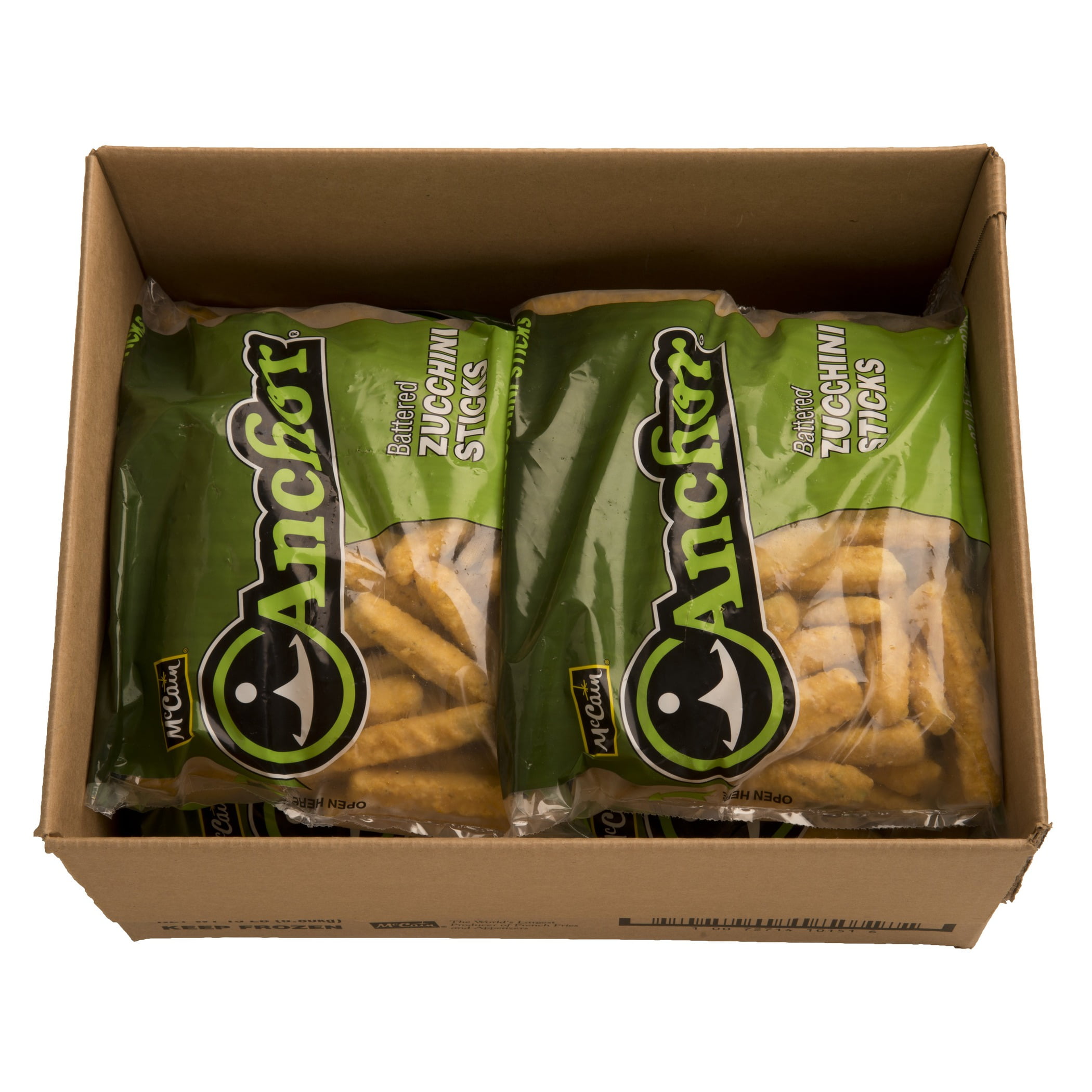 Anchor Battered Zucchini Sticks 2.5 lb, (Pack of 6)