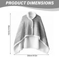 thumbnail image 7 of Fleece Wearable Blanket Cozy Warm Loungewear Plush Poncho Throw with Buttons Cape Wraps for Adults Teens Bed Sofa Office, 7 of 7