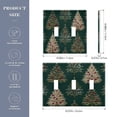 thumbnail image 3 of Elegant Christmas Trees Light Switch Cover Electrical Outlet Cover Replaceable Wall Plates 2-Gang, 3 of 8