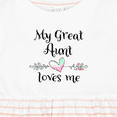 thumbnail image 4 of Inktastic My Great Aunt Loves Me Heart Girls Baby Dress, 4 of 5