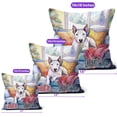 thumbnail image 4 of Watercolor Hello Winter Bull Terrier Chill Christmas Welcome Pillow Cushion Double Sided Bully Dog Lovers Gifts Idea Throw Pillow - 00016, 4 of 4