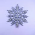thumbnail image 2 of Christmas Snowflake Ornaments Plastic Glitter Snow Flakes Hanging Snowflakes for Winter Christmas Tree Decorations, 2 of 9