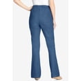 thumbnail image 2 of Woman Within Plus Size Fineline Stretch Denim Pull-On Bootcut Jeans, 2 of 6