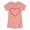 DESERT PINK, variant on Instant Message - Baseball Heart Stitch - Youth Girls Fitted Short Sleeve T-Shirt