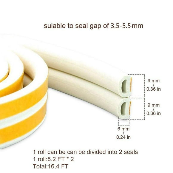Window Seal Strip Indoor Weather Stripping Window Seal Weather Strip Soundproofing Weatherstrip Gap Blocker