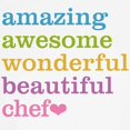 thumbnail image 3 of CafePress - Amazing Chef T Shirt - 100% Cotton Ringed T-Shirt, 3 of 4