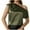 Green, variant on Jamicy Blouse for Women Summer Outfits Women’S Tops Asymmetrical Off-Shoulder Shirt Sleeveless Ruching Satin Blouses Elegant Trendy Dressy