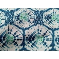 thumbnail image 4 of oneOone Cotton Cambric Dark Navy Blue Fabric Geometric & Floral Shibori Quilting Supplies Print Sewing Fabric By The Yard 56 Inch Wide, 4 of 4