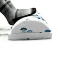 thumbnail image 5 of Aqua Jellyfish Foot Rest, Simplistic Layout of Floating Underwater Elements Wavy Tentacles, Non-Slip Backing Adjustable Ergonomic Memory Foam Leg Support for Office, Dark Sky Blue White, by Ambesonne, 5 of 5