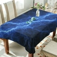 thumbnail image 4 of GZHJMY Thunder Lightning Square Tablecloth, Waterproof Stain Wrinkle Resistant Washable Polyester Table Cover for Picnic Dinner Holiday Kitchen Party Decor, 54 x 54 in Home Decor, 4 of 7
