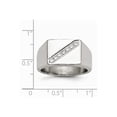 thumbnail image 6 of Stainless Steel Polished Men's CZ Ring Size: 9; for Adults and Teens; for Women and Men, 6 of 6