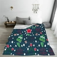 thumbnail image 5 of Fuzoiu Christmas Print Ultra-Soft Micro Fleece Blanket,All Seasons Flannel Throw, Lightweight Blanket for Bed, Sofa, Couch, Movie Night, Camping, and Travel-40"x30", 5 of 7
