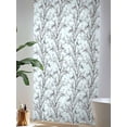 thumbnail image 4 of Sheer Curtains 96 Inches Long, Natural Trees Branches Semi Sheer Curtains Light Filtering Window Treatment, Colored Birds Vintage Rustic Blue Privacy Voile Drapes for Living Room Bedroom 52x96 Inch, 4 of 7