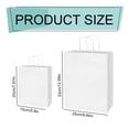 thumbnail image 3 of White Paper Gift Bags with Handle,Liner Packaging White Gift Bags,Kraft Paper Shopping Bags for Business, Shopping, Grocery, Retail, Birthday Wedding Party Favor, 10x5x13", 10 Pack(9.84x12.99"), 3 of 9