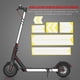 thumbnail image 4 of Ciclismo Pegatinas reflectantes Scooter Night Riding Safety Tira de PVC para M365 (Plata) Ehuebsd Para estrenar, 4 of 9