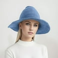 thumbnail image 2 of DFEK Cowboy Hat for Women Stylish Festival and Daily Wear Knitted Steeple Top Design Blue One Size, 2 of 6