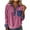 #320-Pink, variant on AUNVITO Women's Casual Sweatshirt Long Sleeve Turn-Down Collar Denim Patchwork with Stitching Detail Fashionable and Sporty Style