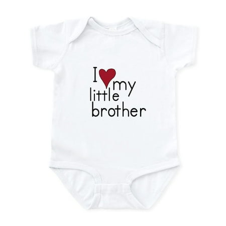

CafePress - I Love My Little Brother Infant Bodysuit - Baby Light Bodysuit Size Newborn - 24 Months