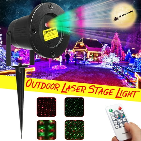 2019 New Outdoor Waterproof Laser Projector Light Star Sky Show Red & Green Startastic Lights Landscape Lamp For Home Garden Xmas Decor with Remote (Best Outdoor Projector 2019)