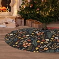 thumbnail image 6 of Pofeuu Autumn Floral Print Christmas Tree Skirt, Merry Christmas Skirt Xmas Tree Ornaments for Xmas Holiday Party Decorations-48", 6 of 7