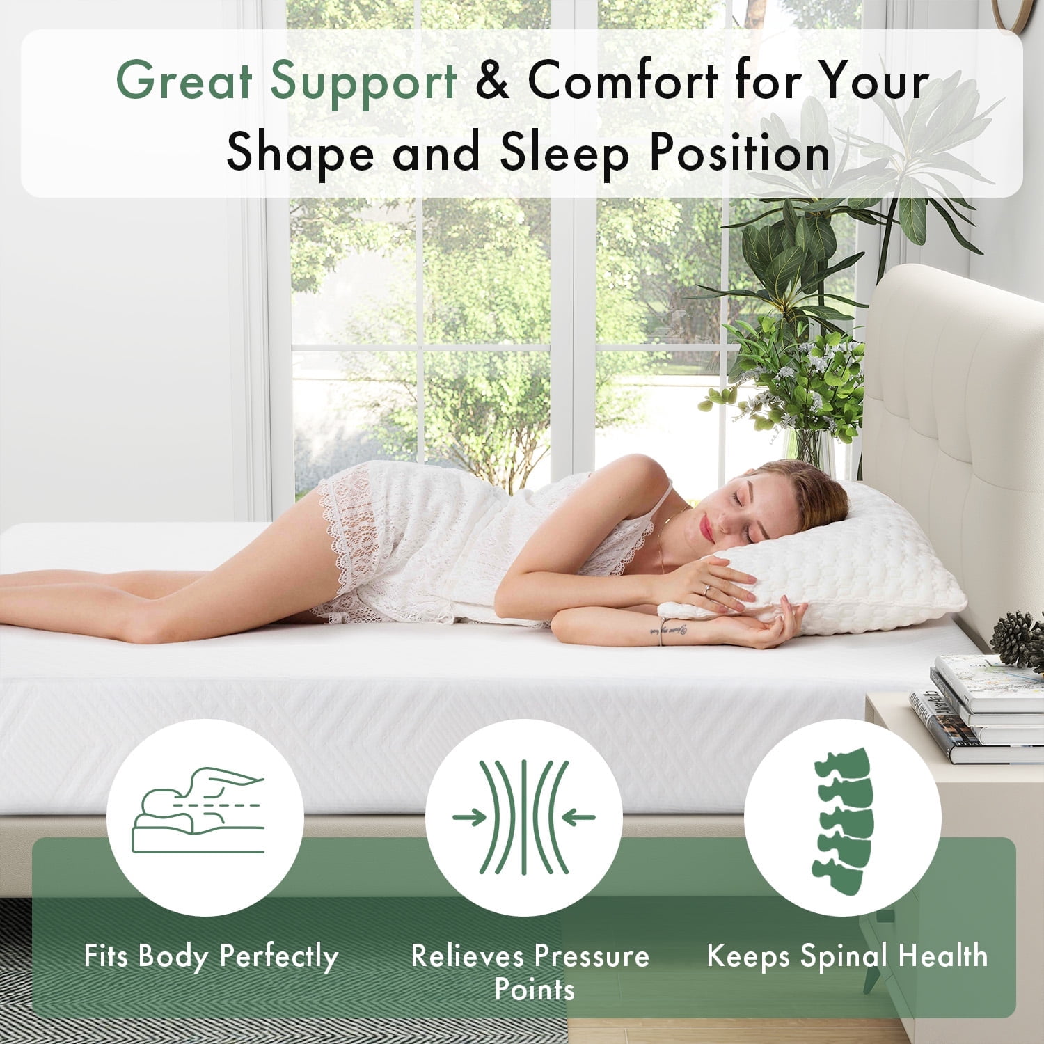 King Mattress in a Box, Beddle 12" GEL Memory Foam Mattress, Bed in a Box