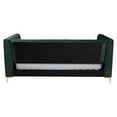 thumbnail image 6 of Baxton Studio Oksana Emerald Green Velvet and Gold Metal Full Daybed, 6 of 10