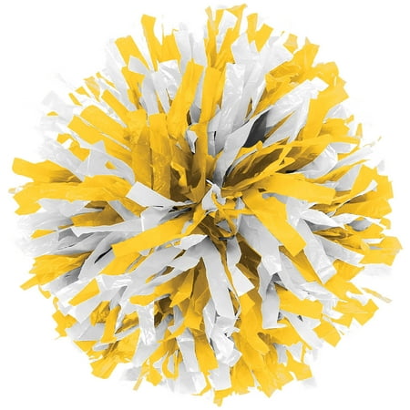 In-Stock Youth Cheerleading Pom Gold/Wht