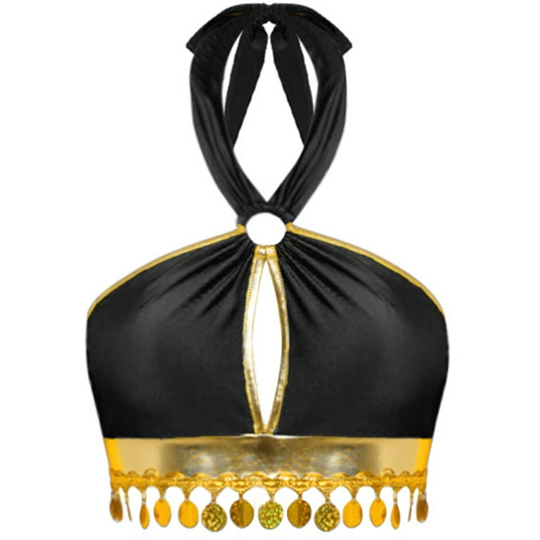 iiniim Women Belly Dance Dress Arabian Greek Princess Halloween Costume  Chiffon Skirts 4piece Outfit Black XXL - Walmart.com