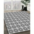 thumbnail image 3 of Ahgly Tapis d'Intérieur Lavable en Machine Carré Gris Argenté, 8 Pieds Carré, 3 of 7