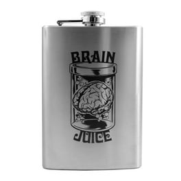 8oz Brain Juice Stainless Steel Flask 8oz Brain Juice Stainless Steel Flask