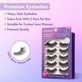 thumbnail image 2 of Pestañas postizas i-Envy So Wispy, 5 pares de cabello 100% humano, 2 of 9