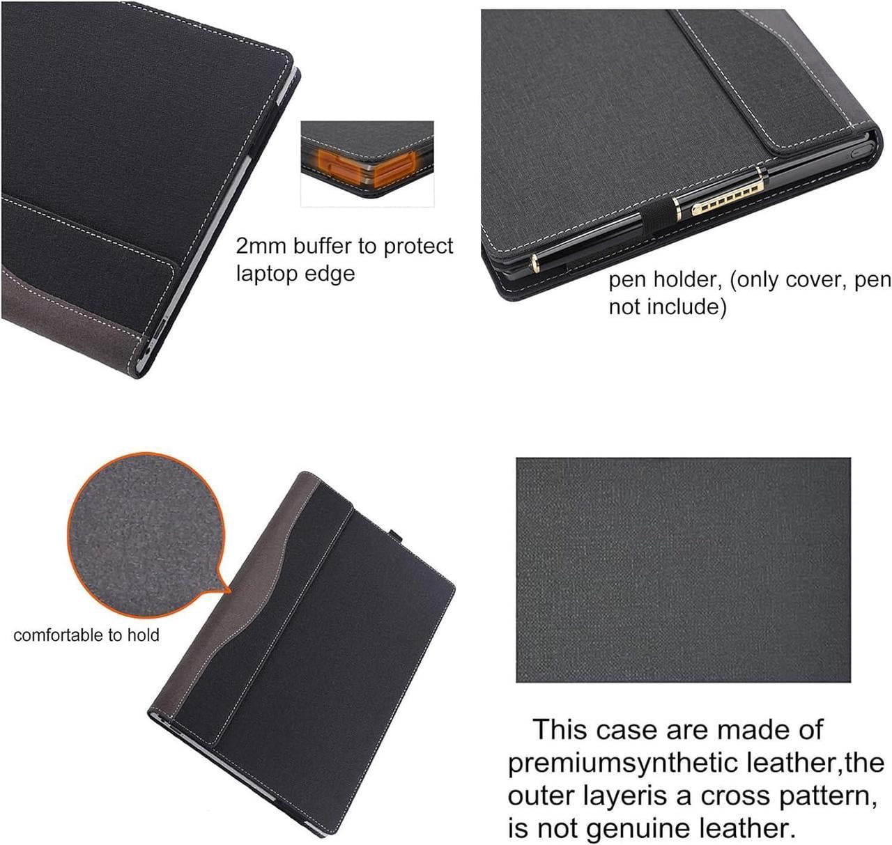 Protective Case Cover for 16" Hp Pavilion Book Pro 16-ab 16t-ab Pavilion Book Plus 16-ag 16-af Pavilion Laptop 16-af 16t-af Detachable Notebook Sleeve Computer Bag with Pencil Holder