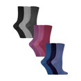 thumbnail image 1 of Gentle Grip - 9 Pairs Ladies Cotton Soft Top Patterned Non Elastic Crew Socks, 1 of 2