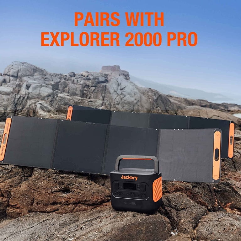 Jackery 200W Portable Solar Panel, Waterproof, Off-Grid Power