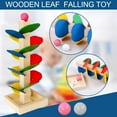 thumbnail image 2 of Colorful Tree Tower Wooden Dropping Ball Disassembly Assembly Game Toy Novelty Marble Run Activity Fine Motor Skill Development Educational Play Set For Kids 3.35X3.35X8.27In, 2 of 8