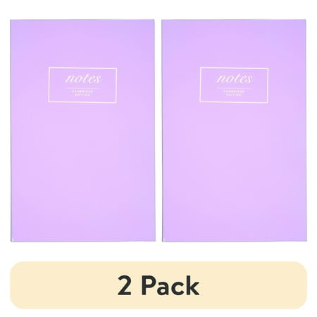 (2 pack) Cambridge Work Style Casebound Medium Fashion Notebook Lavender - Meeting