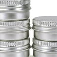 thumbnail image 1 of 24pcs Storage Jar Powder Aluminum Case 10ml Gel Paste Powders Container Cosmetic Powder Threaded Jar, 1 of 9