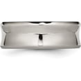 thumbnail image 4 of Chisel Titanium Polished Concave 8.2mm Beveled Edge Band - Ring Size 9.0, 4 of 8