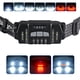 thumbnail image 5 of Luz de trabajo COB, luz de trabajo con luz trasera, 5 + 3 modos, resistente , USB, diadema, linterna, linterna para, 5 of 9