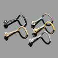 thumbnail image 4 of 5 Piezas Anillos de Acero Inoxidable Con Tornillo Curvo Sunnimix Piercing Aro para Nariz, 4 of 8