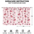 thumbnail image 2 of Nursery Curtains Boys Girls Kids Strawberry Print Pattern Window Drapes for Living Bedroom Playroom Room Decor Rod Pocket 42x54 Inch 2 Panels, 2 of 2