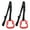 Red, variant on Riousery 1 Pair Children Gymnastic Rings with Adjustable Straps Kids Exercise Pull Up Rings 331lb Capacity Blue[cite: 1]