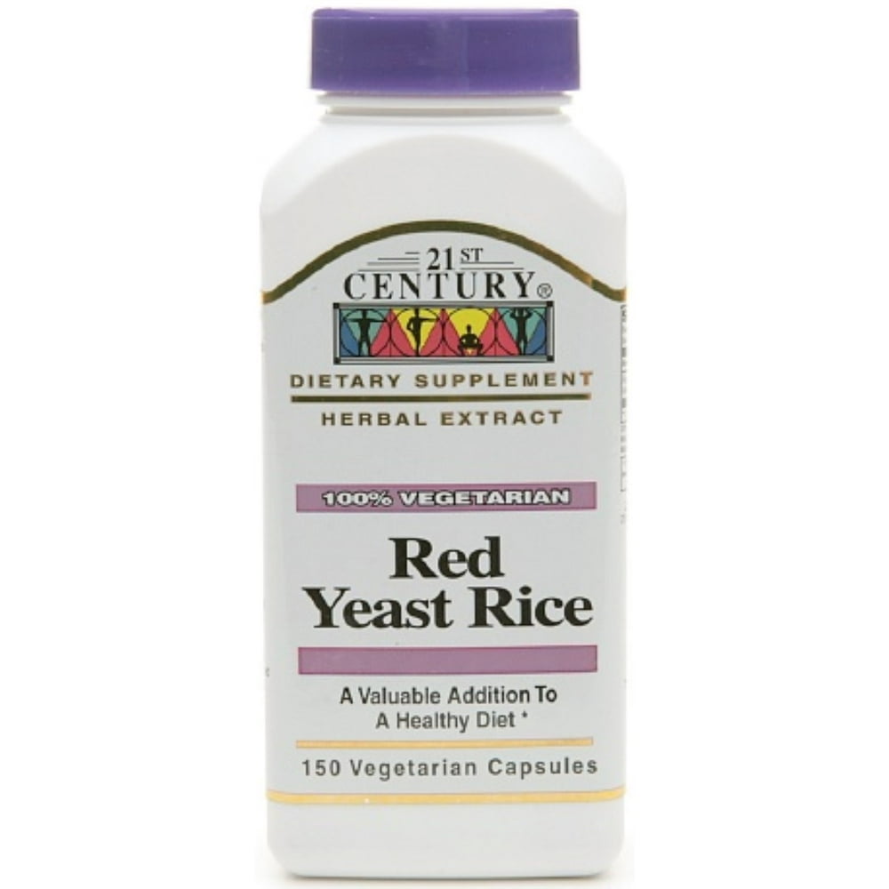 21st Century Red Yeast Rice 1200mg Capsules, 150 Ct