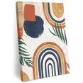 thumbnail image 2 of Ships Next Day Canvas Wall Art 12"x16",Bohemian Nordic Wood Framed Canvas Print Painting,Abstract Art Coconut Palm Leaves Ready to Hang Small Picture Wall Decor for Home Bathroom Hallway Dining Room, 2 of 9