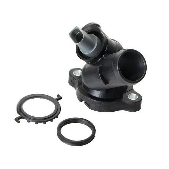 Engine Coolant Outlet Flange - Compatible with 2005 - 2014 Volkswagen Jetta 2.5L 5-Cylinder 2006 2007 2008 2009 2010 2011 2012 2013