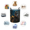 thumbnail image 6 of Laundry Basket, Black and Gold Woman Laundry Hamper Waterproof Laundry Bag Clothes Hamper Laundry Bin with Handles for Bedroom, Living Room, Kids Room, 6 of 6