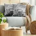 thumbnail image 5 of Ambesonne Landscape Throw Pillow Cover 2 Pack, New York Skyscraper, 18", Black White, 5 of 7